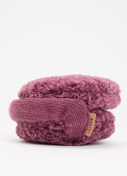 Barts Browniez oorwarmers met teddy detail - detail lavendel