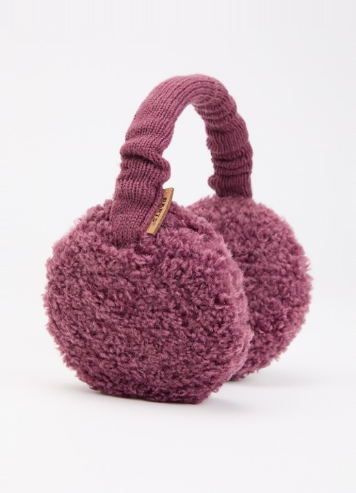 Barts Browniez oorwarmers met teddy detail - voorkant 2 lavendel