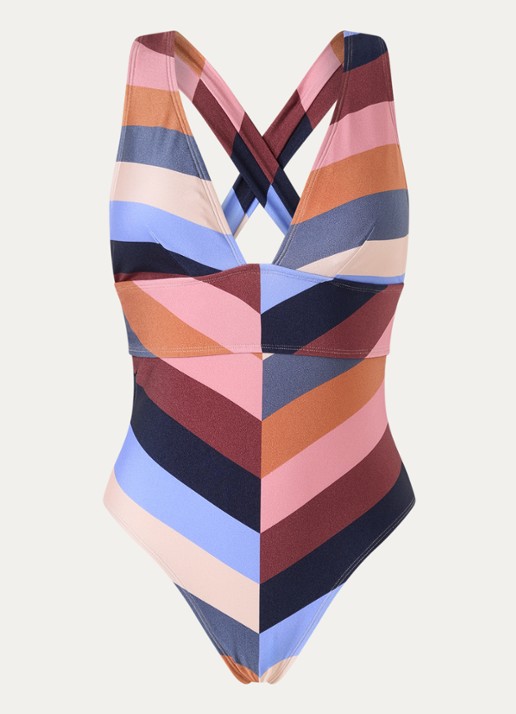 Barts Corangs Sculpting corrigerend badpak met print - voorkant 2 multicolor
