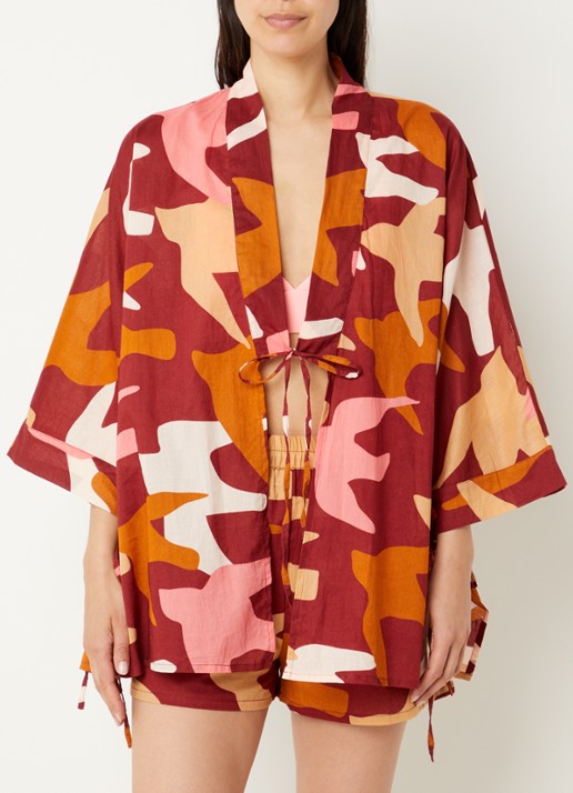Barts Falesy kimono met camouflageprint