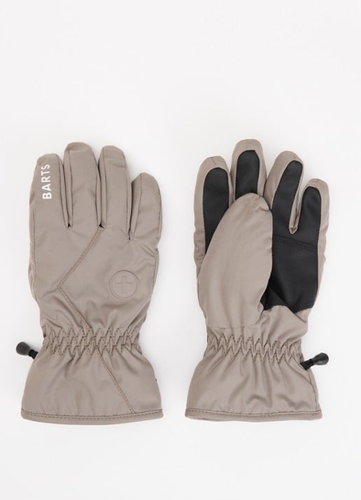 Barts Handschoenen met logo - voorkant beige
