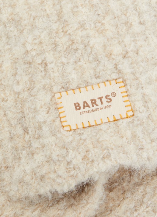 Barts Harray sjaal in wolblend 200 x 15 cm - detail 2 beige