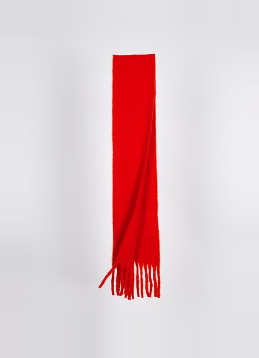 Barts Keridda sjaal in wolblend 200 x 20 cm - detail rood