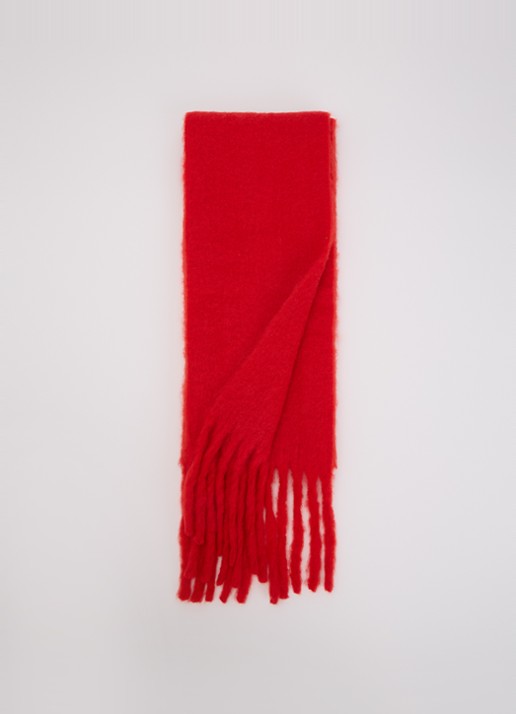Barts Keridda sjaal in wolblend 200 x 20 cm - voorkant 3 rood