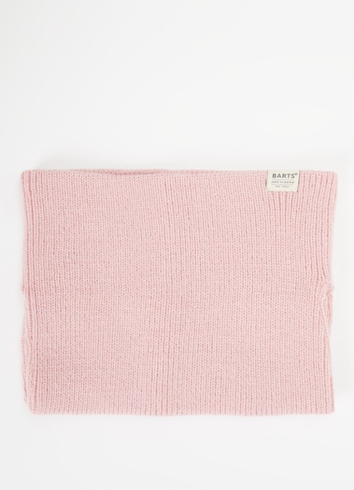 Barts Kinabalu ribgebreide sjaal  - voorkant 2 roze