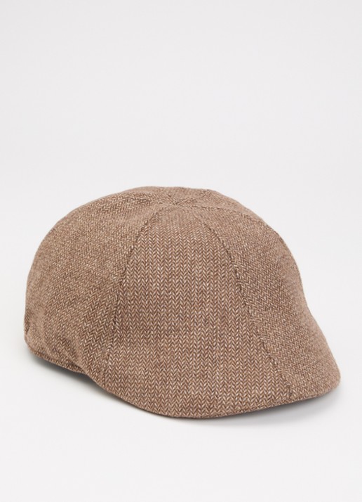 Barts Mr. Mitchell flapcap in wolblend - voorkant lichtbruin