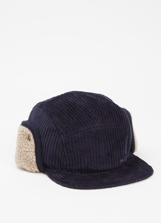 Barts Rayner muts van corduroy met teddy detail