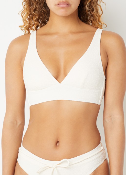 Barts Simoa bralette bikinitop met uitneembare vulling - voorkant 2 creme