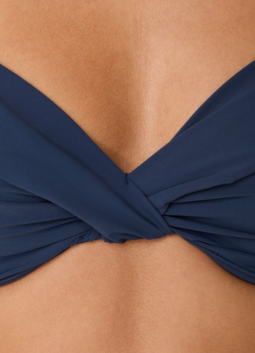 Barts Solid voorgevormde bikinitop met beugel - detail 4 donkerblauw