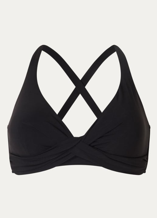 Barts Solid voorgevormde bikinitop  - voorkant 5 zwart