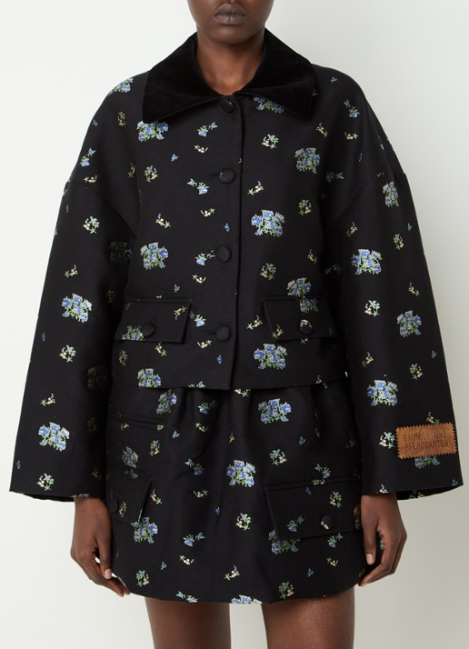 Baum und Pferdgarten Bebeth blazer met jacquard dessin en klepzakken