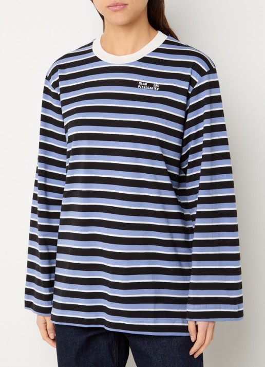 Baum und Pferdgarten Jeevana longsleeve met streepprint en logo
