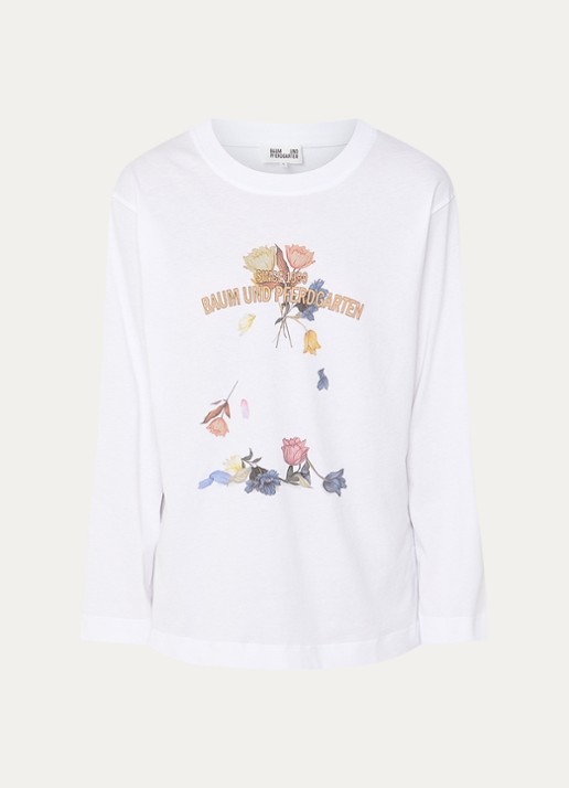 Baum und Pferdgarten Jeevona longsleeve met print - voorkant wit