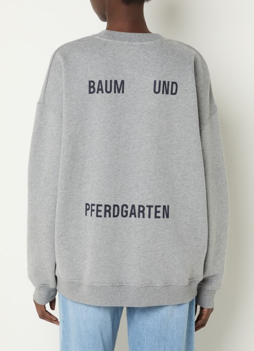 Baum und Pferdgarten Julle sweater grijs - achterkant 3 grijsmele