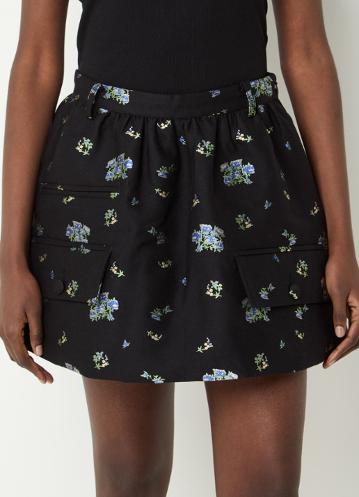 Baum und Pferdgarten Samaya mini A-lijn rok met jacquard dessin