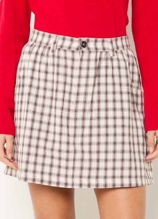 Baum und Pferdgarten Sheala mini rok met ruitdessin en steekzakken