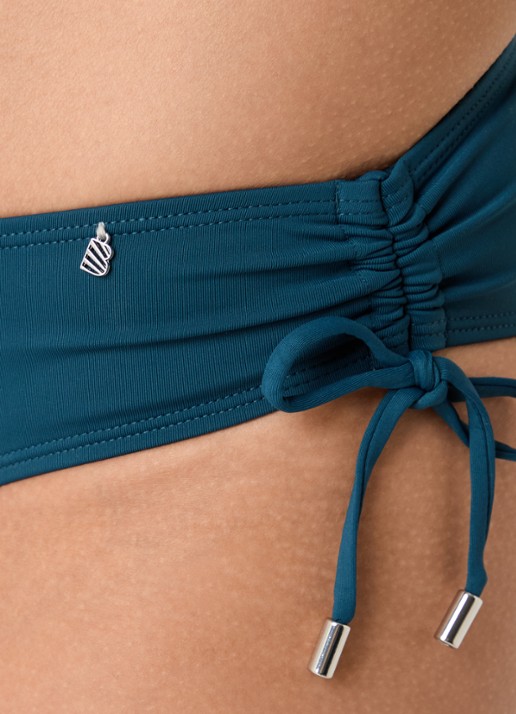 Beachlife Bikinislip met gestrikt detail - detail 4 petrol