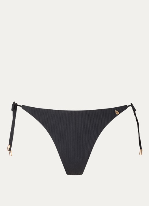 Beachlife Bikinislip met structuur - voorkant 2 zwart