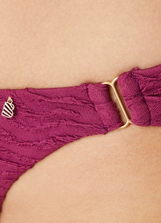Beachlife Bikinislip met structuur - detail 4 paars