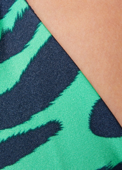 Beachlife Bikinitop met zebraprint en uitneembare vulling - detail 5 groen