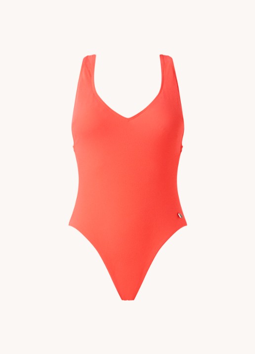 Beachlife Neon Hype badpak met uitneembare vulling - voorkant roze