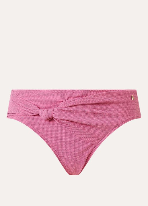 Beachlife Pink Shimmer hipster bikinislip met lurex - voorkant 2 lichtroze
