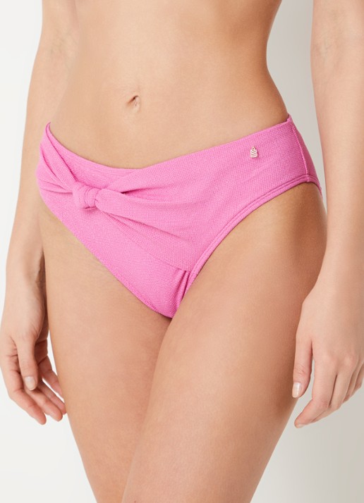 Beachlife Pink Shimmer hipster bikinislip met lurex - voorkant 3 lichtroze
