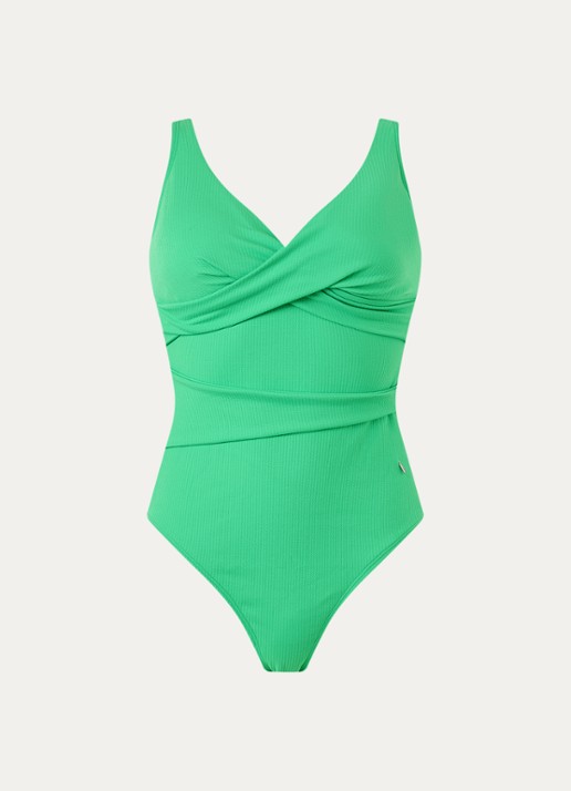 Beachlife Spring badpak met uitneembare vulling  - voorkant 4 groen