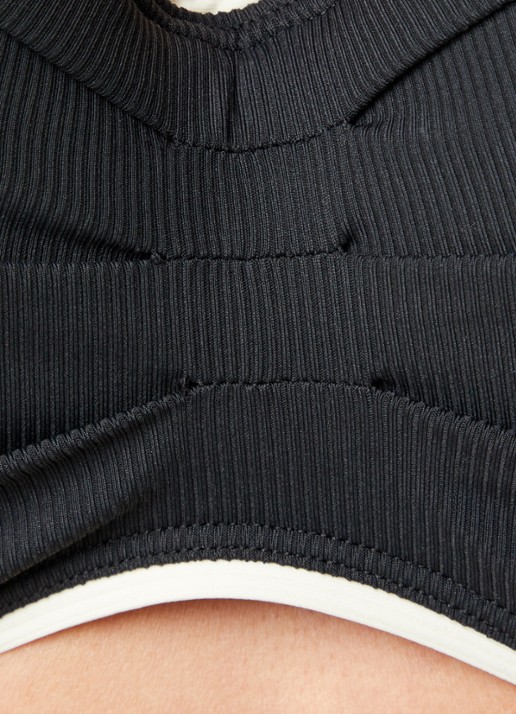 Beachlife Vanilla voorgevormde bandeau bikinitop - detail 5 zwart