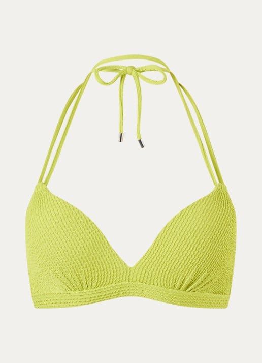 Beachlife Voorgevormde bikinitop met structuur - voorkant groen