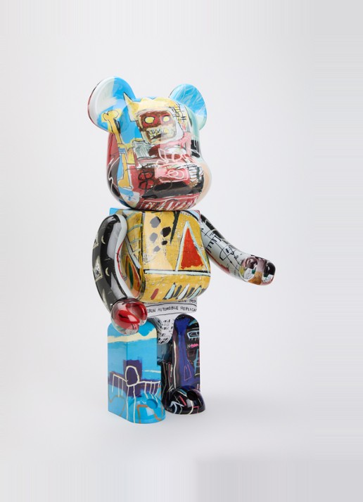 Bearbrick Bearbrick 1000% Jean-Michel Basquiat - voorkant 3 multicolor