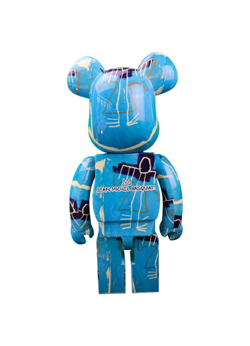 Bearbrick Bearbrick 1000% JM Basquiat #9 72 cm - voorkant 4 multicolor