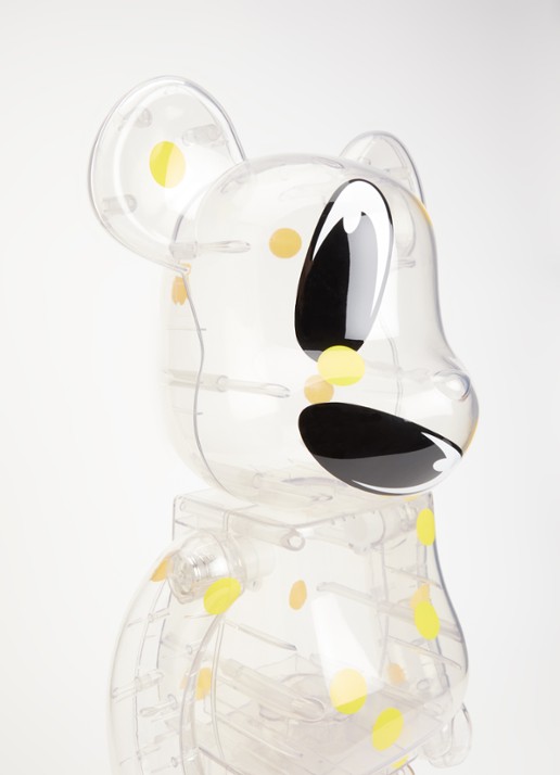 Bearbrick Bearbrick 1000% Samual Ross 72 cm - voorkant 2 transparant