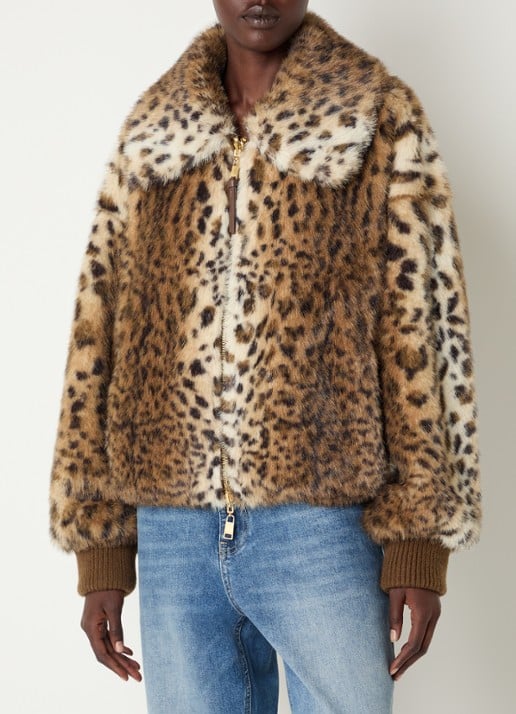 Beaumont Carmela reversible jack met panterprint