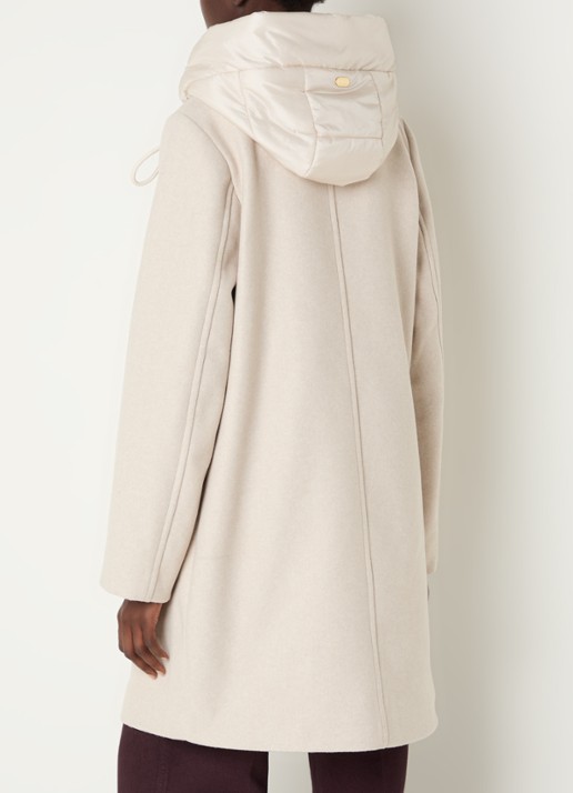Beaumont Elvira mantel met uitneembare binnenjas - achterkant 4 creme