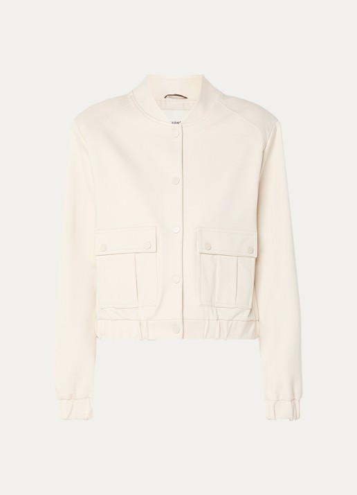 Beaumont Esther jack met lurex en opgestikte zakken - voorkant 3 creme