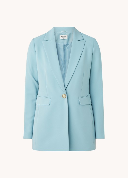 Beaumont Longline blazer met klepzakken - voorkant 3 mint