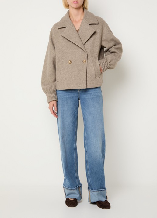 Beaumont Sabine jack met steekzakken - voorkant 4 beige