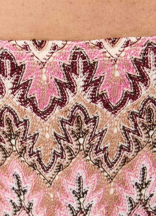Becksöndergaard Amber Baila bikinislip met structuur - detail 2 donkerroze