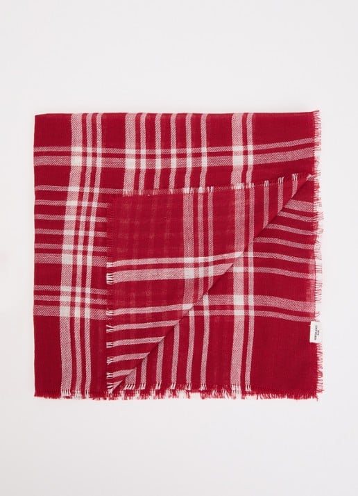Becksöndergaard Cowea sjaal met ruitdessin 55 x 55 cm