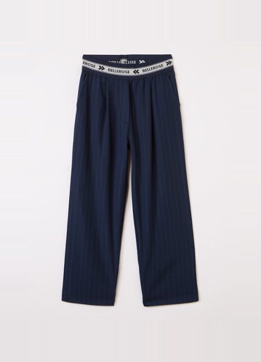 Bellerose Alysa straight fit broek met streepprint
