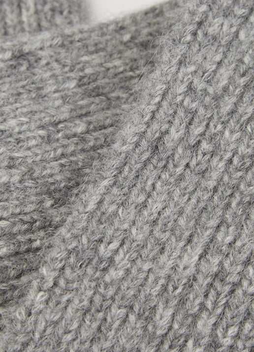 Bellerose Aosu sjaal met capuchon - detail grijs