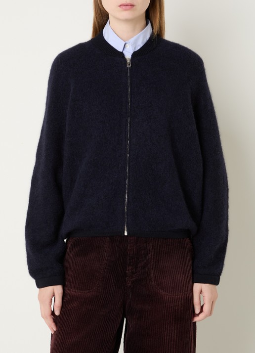 Bellerose Asedi fijngebreid vest in wolblend