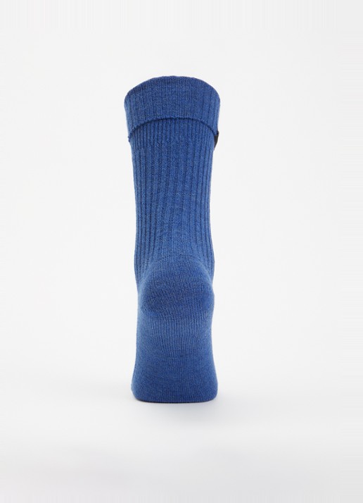 Bellerose Baniy ribgebreide sokken met gemêleerd dessin - voorkant 2 blauw