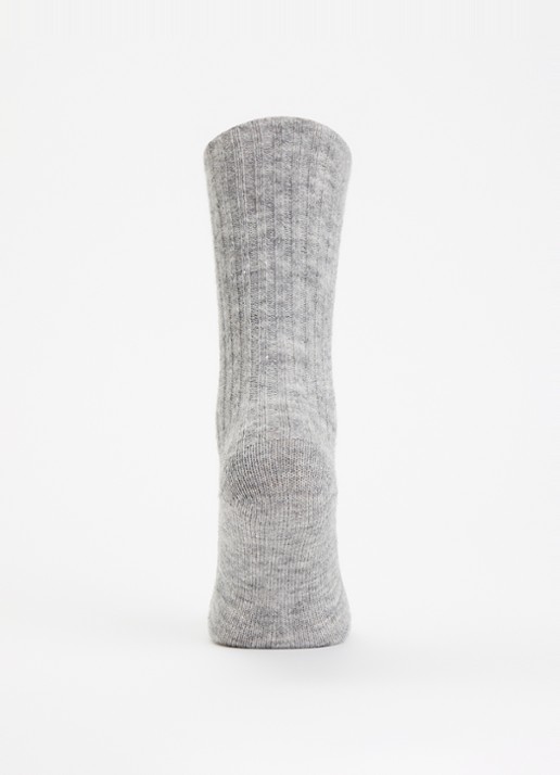 Bellerose Boti sokken in alpaca wolblend - voorkant 3 grijs