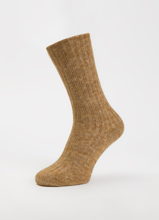 Bellerose Boti sokken in alpaca wolblend - detail 3 beige