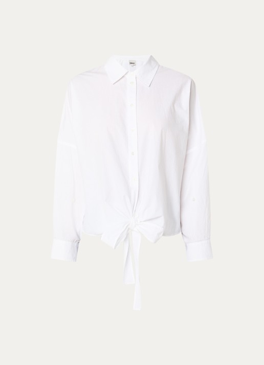 Bellerose Candice blouse met kraag - voorkant 3 wit