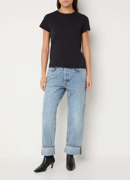 Bellerose Covi T-shirt met ronde hals - voorkant 2 zwart