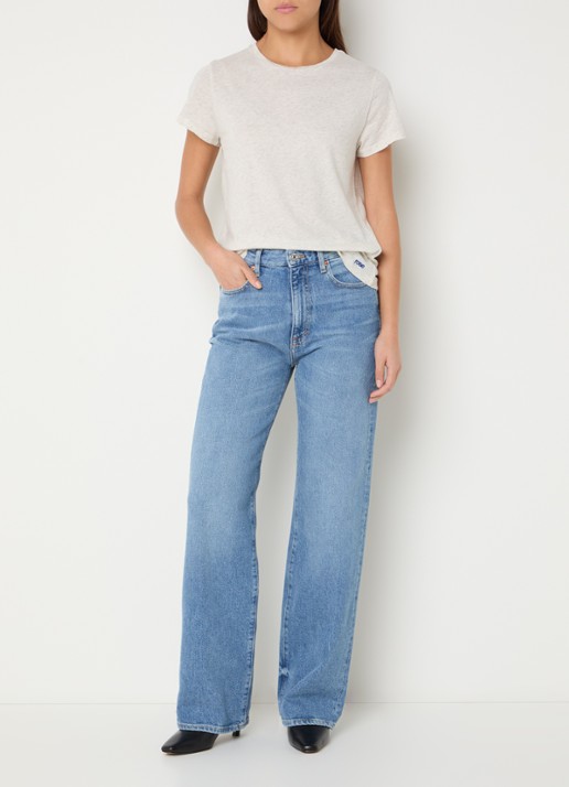 Bellerose Covi T-shirt met ronde hals - voorkant 4 gebroken wit