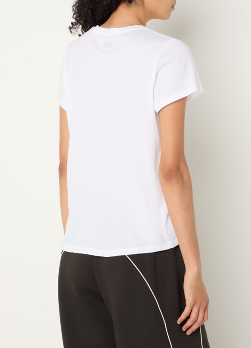 Bellerose Covi T-shirt met ronde hals - achterkant 4 wit